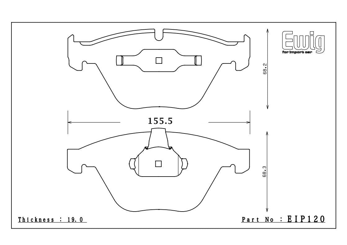 ENDLESS EIP120MA45B Front brake pads BMW Z4 E89 sDRIVE35i/35is/M3 E92 4.0/E90/E92 335i Photo-0 