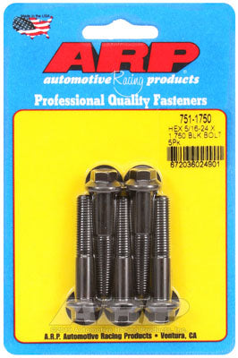 ARP 751-1750 SAE Bolt Kit 5/16-24 x 1.750 hex black oxide bolts Photo-0 