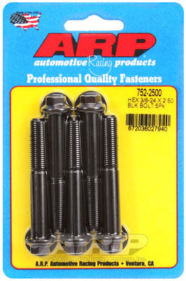 ARP 752-2500 SAE Bolt Kit 3/8-24 x 2.500 hex black oxide bolts Photo-0 