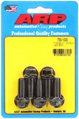 ARP 753-1000 SAE Bolt Kit 7/16-20 x 1.000 hex black oxide bolts Photo-0 