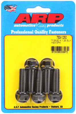 ARP 753-1250 SAE Bolt Kit 7/16-20 x 1.250 hex black oxide bolts Photo-0 