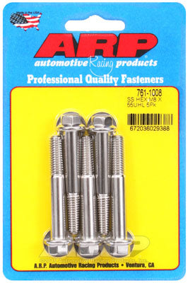 ARP 761-1008 Metric Thread Bolt Kit M8 x 1.25 x 55mm hex SS bolts Photo-0 