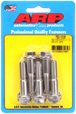 ARP 762-1006 Metric Thread Bolt Kit M10 x 1.50 x 45mm hex SS bolts Photo-0 