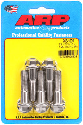 ARP 763-1005 Metric Thread Bolt Kit M10 x 1.25 x 40 hex SS bolts Photo-0 