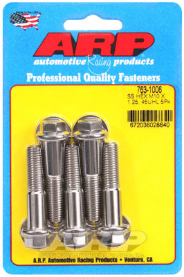 ARP 763-1006 Metric Thread Bolt Kit M10 x 1.25 x 45 hex SS bolts Photo-0 