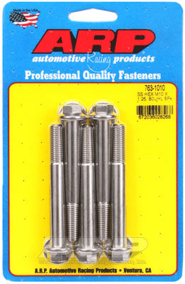 ARP 763-1010 Metric Thread Bolt Kit M10 x 1.25 x 80 hex SS bolts Photo-0 