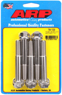 ARP 764-1009 Metric Thread Bolt Kit M12 x 1.50 x 80 hex SS bolts Photo-0 