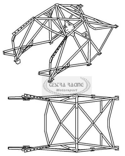 SPARCO 00753099S Roll bar (roll cage) MITSUBISHI EVO VIII Photo-0 