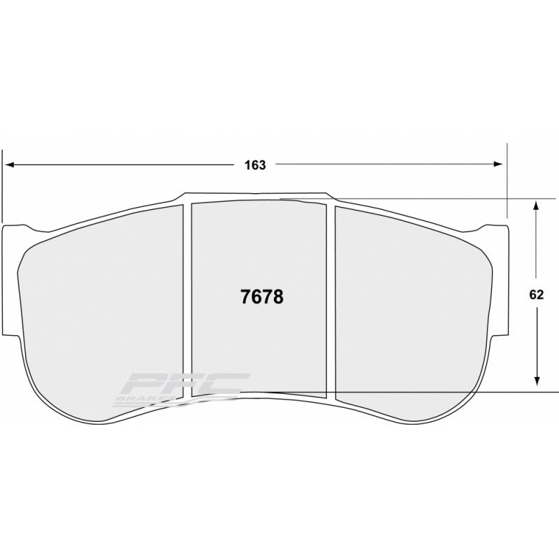 PFC 7678.82.30.44 Front Brake Pads RACING 82 CMPD 30 mm for PORSCHE 911 GT3 R (992)/BMW M4 GT3 (G82) Photo-0 