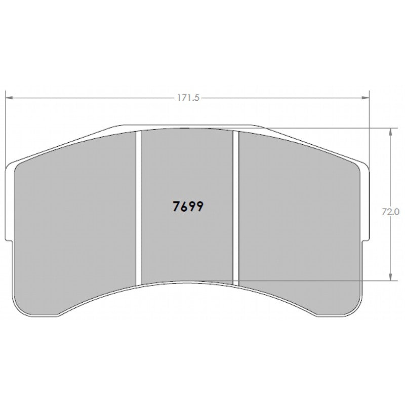 PFC 7699.82.32.44 Front Brake Pads RACING 82 CMPD 32 mm for LAMBORGHINI Huracan ST EVO GT2 Photo-0 