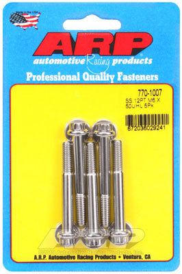 ARP 770-1007 Metric Thread Bolt Kit M6 x 1.00 x 50 12pt SS bolts Photo-0 