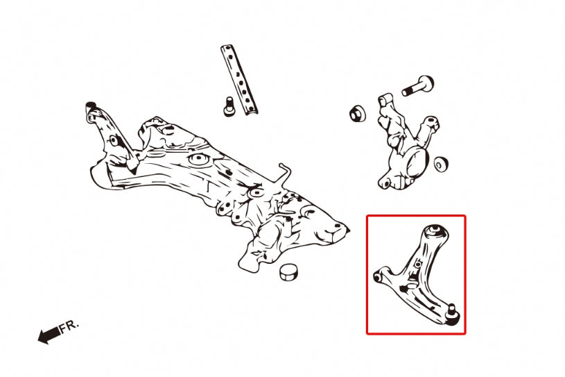 HARDRACE 7702 FRONT LOWER ARM/RC BALL JOINT FIESTA MKV / MAZDA2 DE/DJ 08- Photo-9 