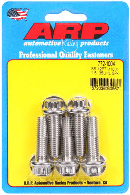 ARP 772-1004 Metric Thread Bolt Kit M10 x 1.50 x 35 12pt SS bolts Photo-0 