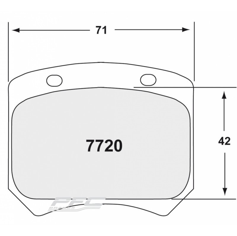 PFC 7720.84.15.44 Rear Brake Pads RACING 84 CMPD 15 mm for AUDI RS3 LMS TCR 2021 Photo-0 