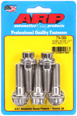 ARP 774-1004 Metric Thread Bolt Kit M12 x 1.50 x 40 12pt SS bolts Photo-0 