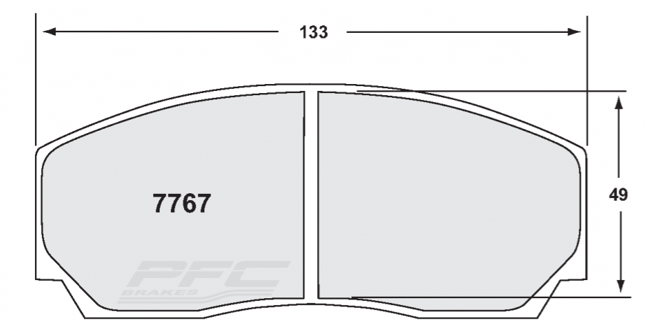 PFC 7767.93.17.44 Front brake pads 93 CMPD 17mm for D2 / K-sport 6-piston Photo-0 