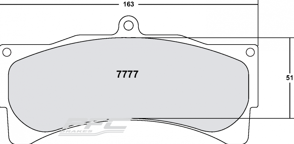 PFC 7777.11.25.44 Front brake pads RACE 11 CMPD 25mm PORSCHE 996 GT3/RS / FERRARI 550 Photo-0 