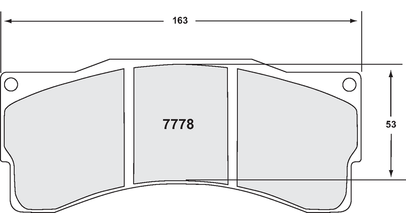 PFC 7778.82.25.44 Front Brake Pads RACING 82 CMPD 25 mm for BMW Z4 GT3 Photo-0 