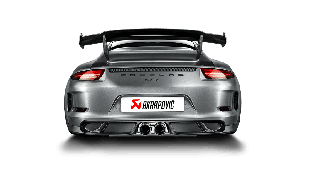 AKRAPOVIC MTP-PO997GT3H/1 Slip-On Line (Titanium) for PORSCHE 911 GT3 / GT3RS (991 / 997 / 997 FL) 2006-2017 EC Approval Photo-2 