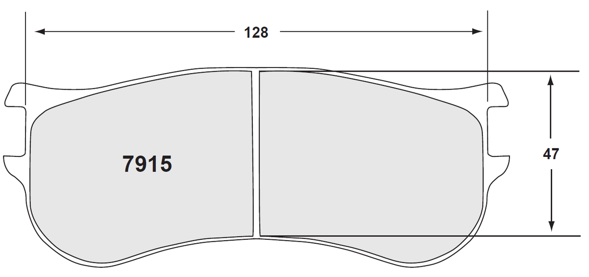 PFC 7915.39.19.44 Brake Pads (39 Compound, 19 mm) Photo-0 