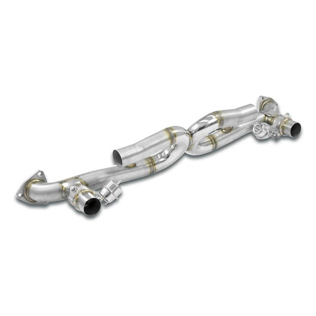SUPERSPRINT 247413 Rear exhaust "X-Pipe" + valves Right - Left PORSCHE 991 Carrera S (3.8L) Photo-0 