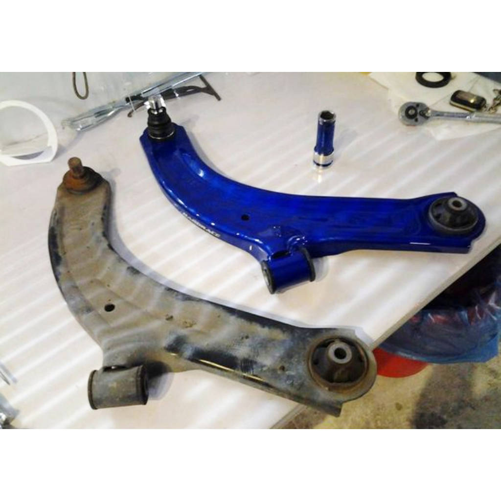 HARDRACE 7703 FRONT LOWER CONTROL ARM RC Ball Joint Inc. Harden Rubber 2PCS/SE TIDDA 04-12 C11 Photo-4 