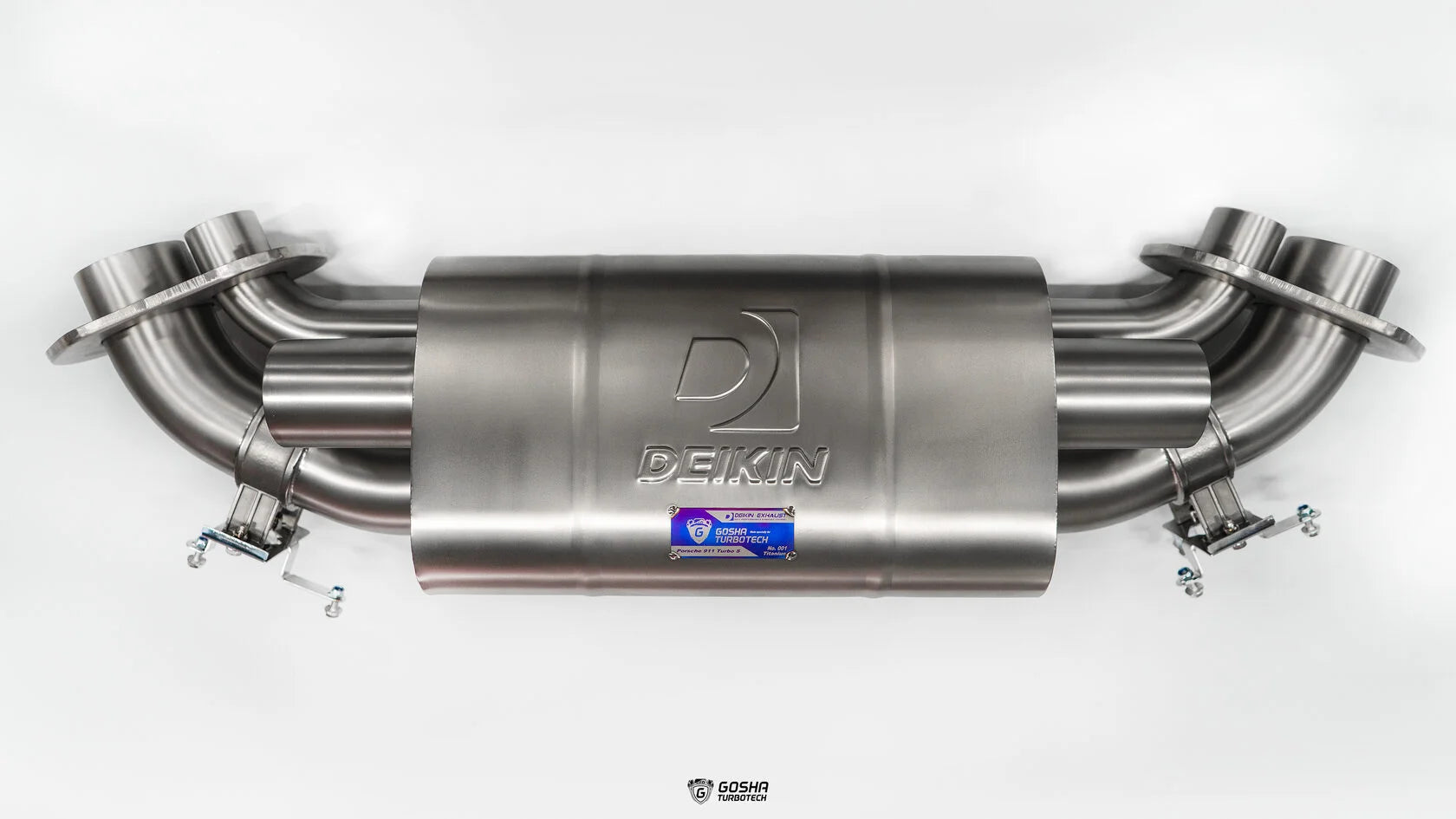 DEIKIN 10-PO.911.T/TS.992.S-ES-DP-Ti-00 Exhaust system "Street" Titan for 911 Turbo/Turbo S (992) complete with downpipes without HeatShield Photo-0 