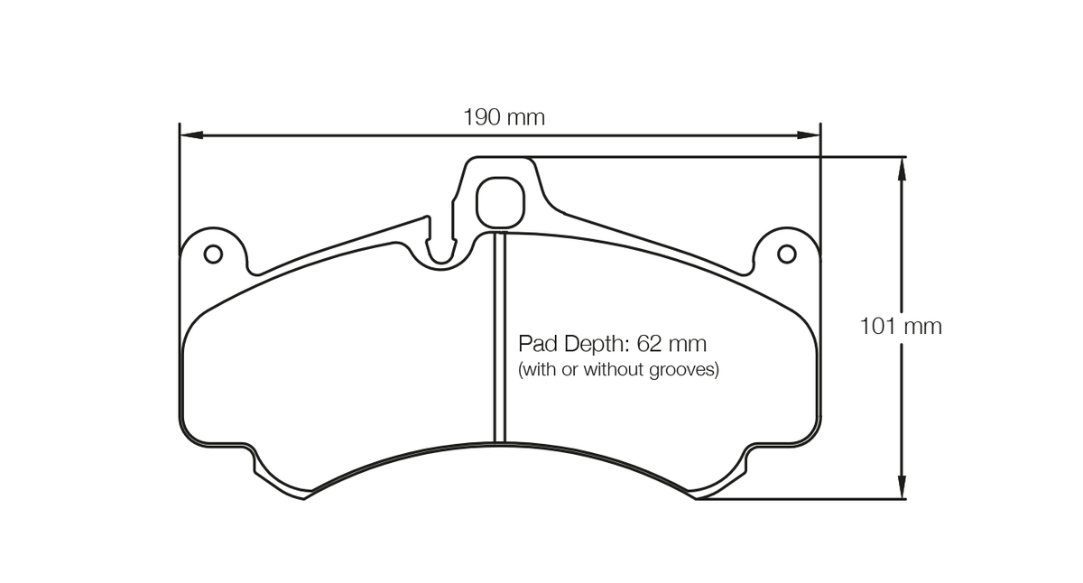 PAGID 8003-RST5 Brake Pads for front PORSCHE 997 GT3 / Turbo / 996 GT2 / GT3 (17.5mm) Photo-0 