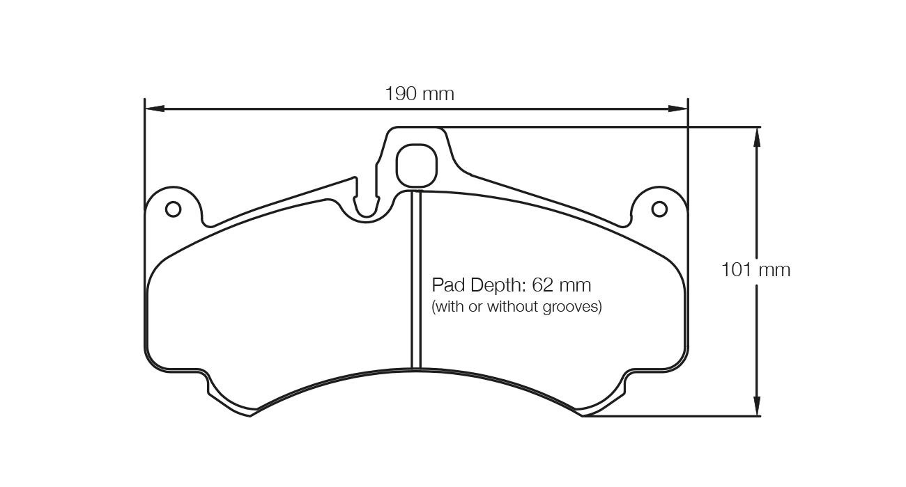 PAGID 8004-RS14 Front brake pads RS14 PORSCHE 997 GT3 Cup [19 mm thick pads] Photo-0 