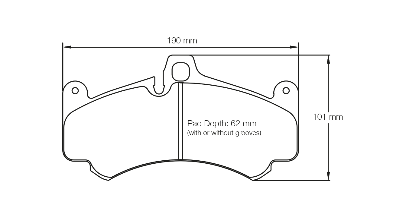 PAGID 8004-RSL29 Front brake pads RSL29 PORSCHE 997 GT3 Cup [19 mm thick pads] Photo-0 