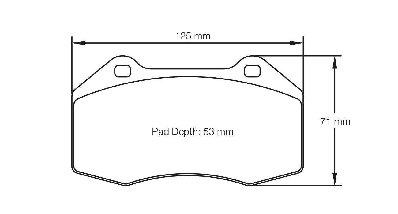 PAGID 8023-RSL1 Front brake pads RSL1 MAZDA MX-5 Miata ND / Brembo hp 4 piston 125x65 Photo-0 