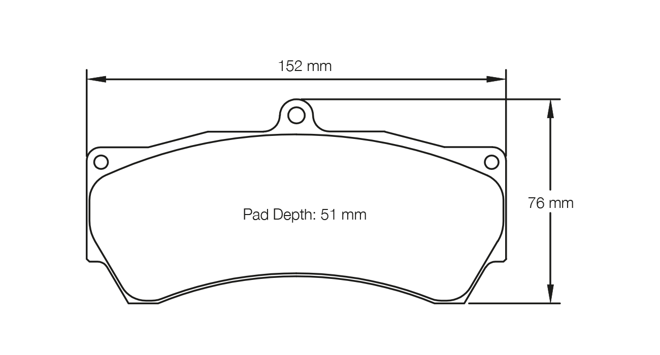 PAGID 8028-RST3 Brake pads RST3 Alcon Mono6 [4497 x 500] Photo-0 