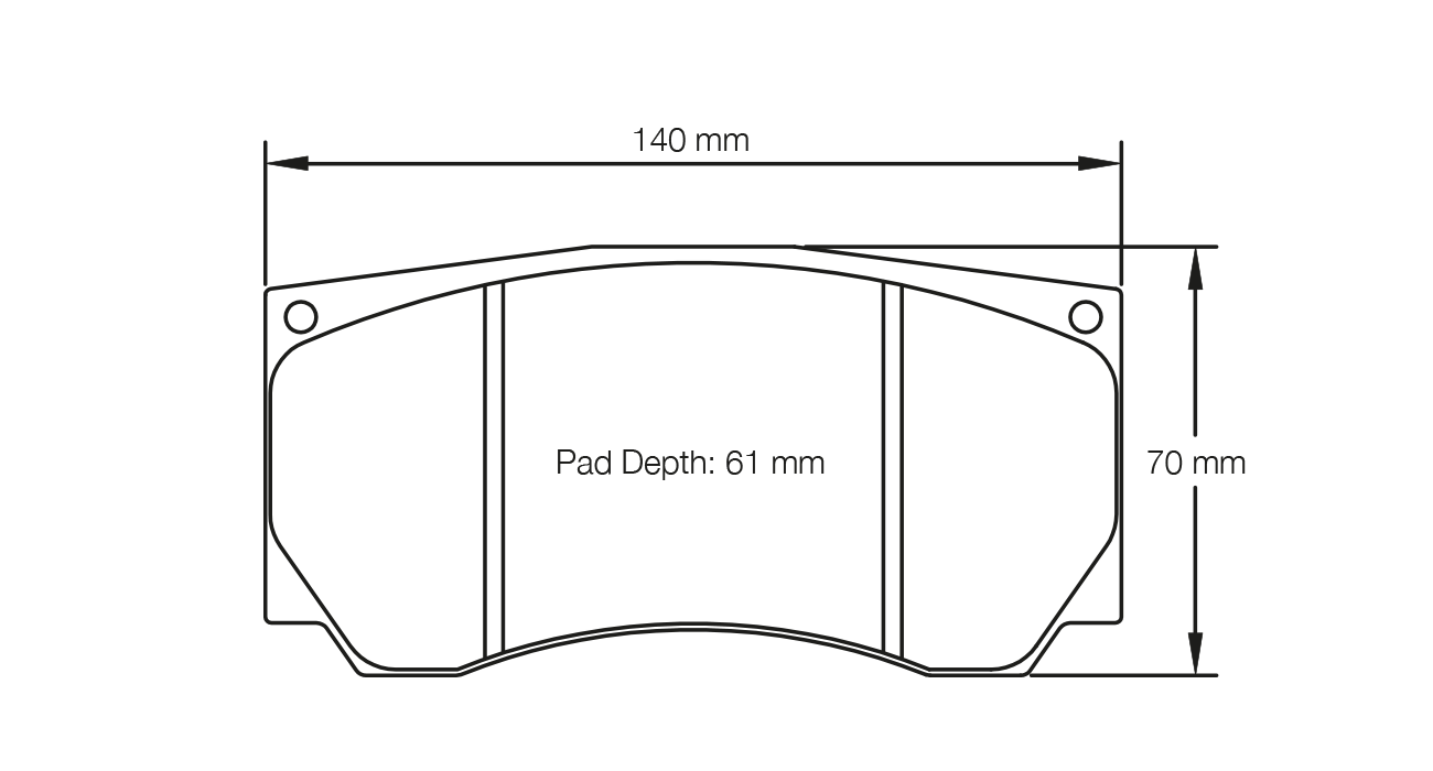 PAGID 8033-RST1 Brake pads RST1 AP Racing CP5850 D61 / Brembo 07.6955.1 [type 140C or B19 family] Photo-0 