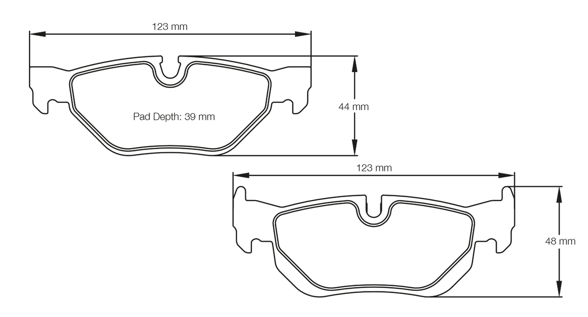 PAGID 8035-RSL1 Rear Brake Pads for BMW 120d & 130i (E81 & E87) / 320i - 330i (E90) Photo-0 