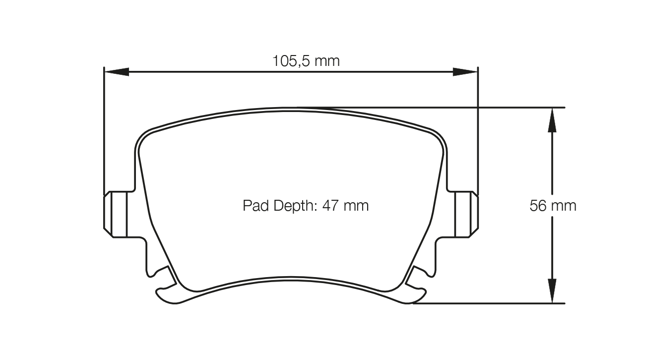 PAGID 8046-RSL19 Rear brake pads RSL19 AUDI RS3 Sportback [8PA] / VW Golf VI 2.0R 4motion (disc Ø 345 mm) Photo-0 