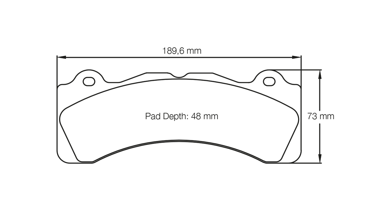 PAGID 8061-RSC1 Brake Pads for RSC 1 Brembo XA5.71.M2 6 piston D48 (caliper family M) Photo-0 