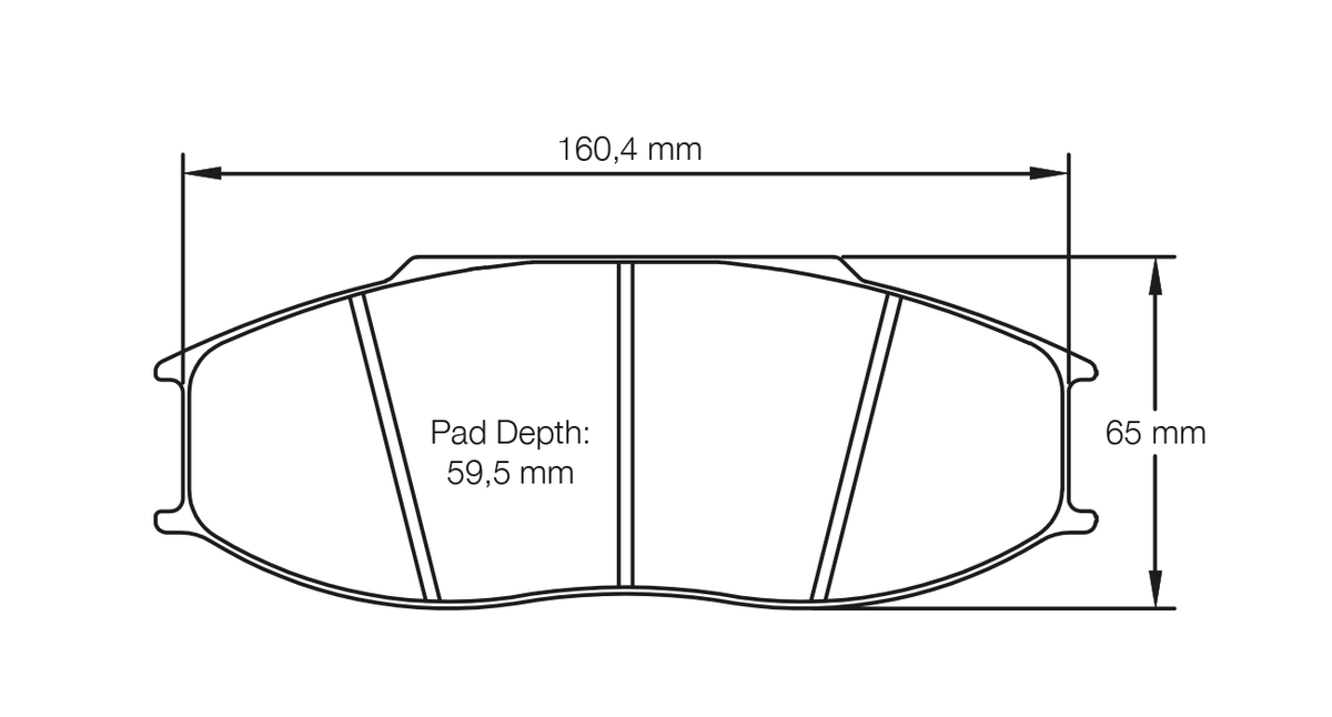 PAGID 8092-RSL1 Front Brake Pads for Alpina B6 GT3 (race car) / PFC ZR53 6 piston (D59.5) Photo-0 