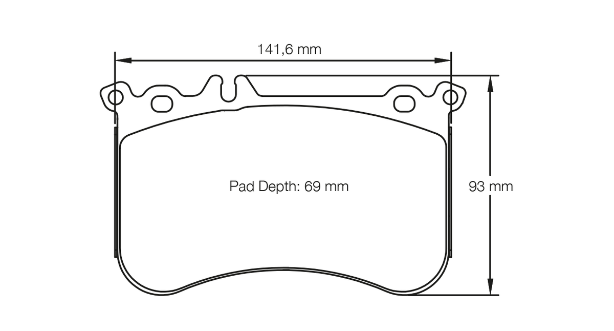 PAGID 8188-RS14 Brake Pads for front MERCEDES-Benz 45 AMG (W176) / CLA 45 AMG Photo-0 