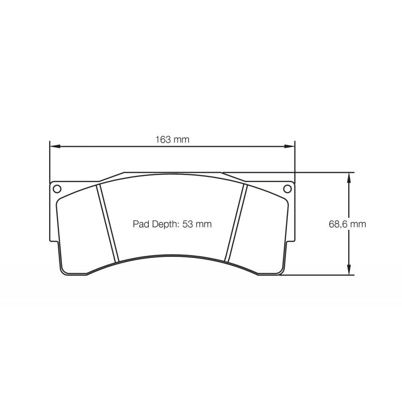 PAGID 8222-RSL29 Brake Pads RSL29 for Calipers AP Racing CP6210 D54 / CP6230 D54 /CP6269 / CP9665 D54 Photo-0 