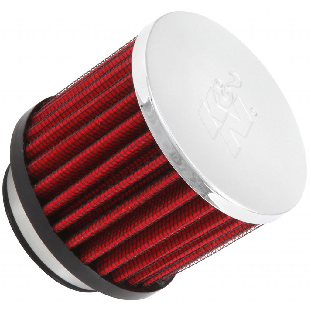 K&N 62-1480 Vent Air Filter/Breather1-3/4"VENT 3"D 2-1/2"H CHROME TOP Photo-0 
