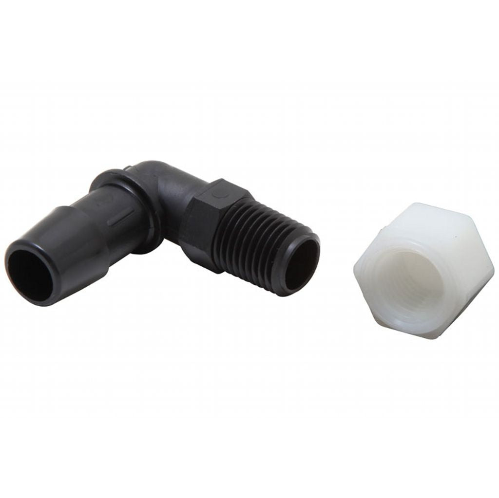 K&N 85-1120 Air Filter Vent KitVENT KIT; 90DEG PLASTIC, 1/2"FLG Photo-0 
