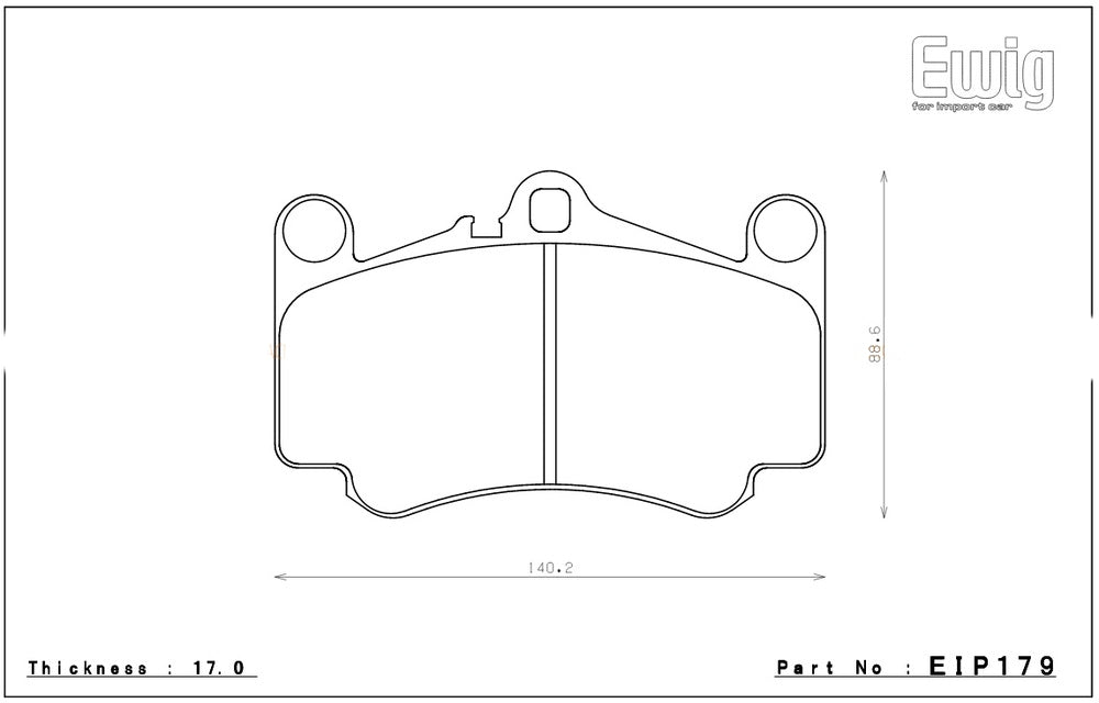 ENDLESS EIP179ME20 Front brake pads PORSCHE 911(997) 3.6 CARRERA S/4S Photo-0 