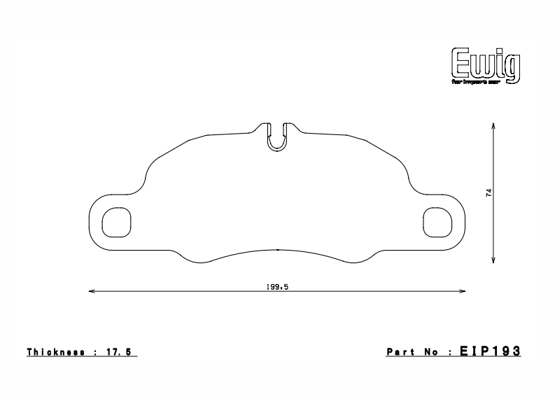 ENDLESS EIP193ME20 Front brake pads PORSCHE 3.6 CARRERA/911(991) 3.4 CARRERA/4 Photo-0 