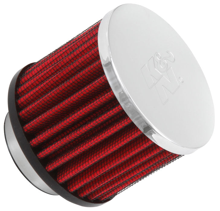 K&N 62-1460 Vent Air Filter/Breather1-1/2" VENT 3"D 2-1/2"H CHROME TOP Photo-0 