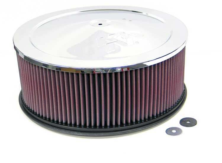 K&N 60-1245 Round Air Filter Assembly 7-5/16"FLANGE,14"DIA,6-1/2"H Photo-0 