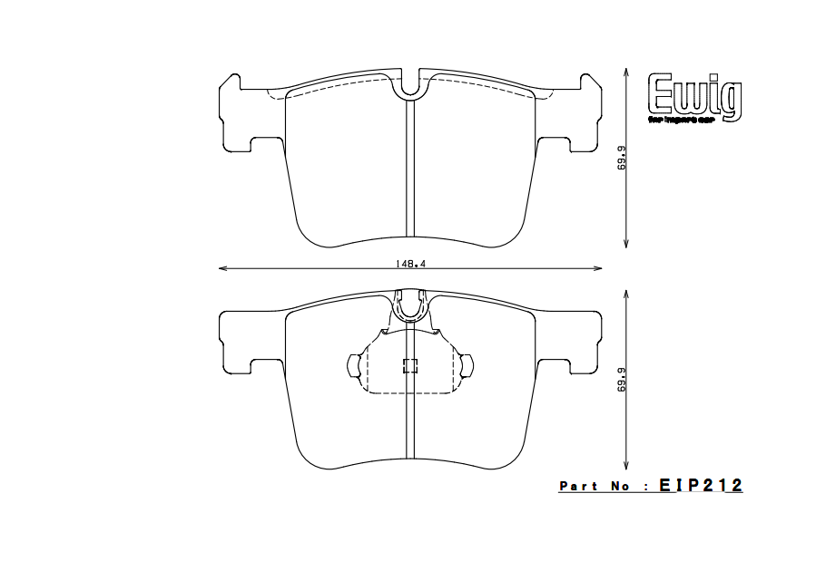 ENDLESS EIP212ME20 Front brake pads BMW F30/F31 Photo-0 