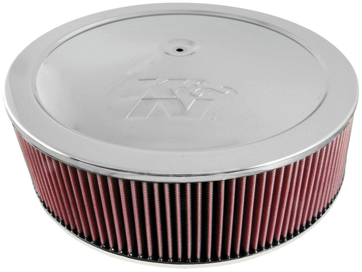 K&N 60-1642 Round Air Filter Assembly 7-5/16"FLANGE, 16"DIA, 4-1/2"H, 1"DROP BASE Photo-0 