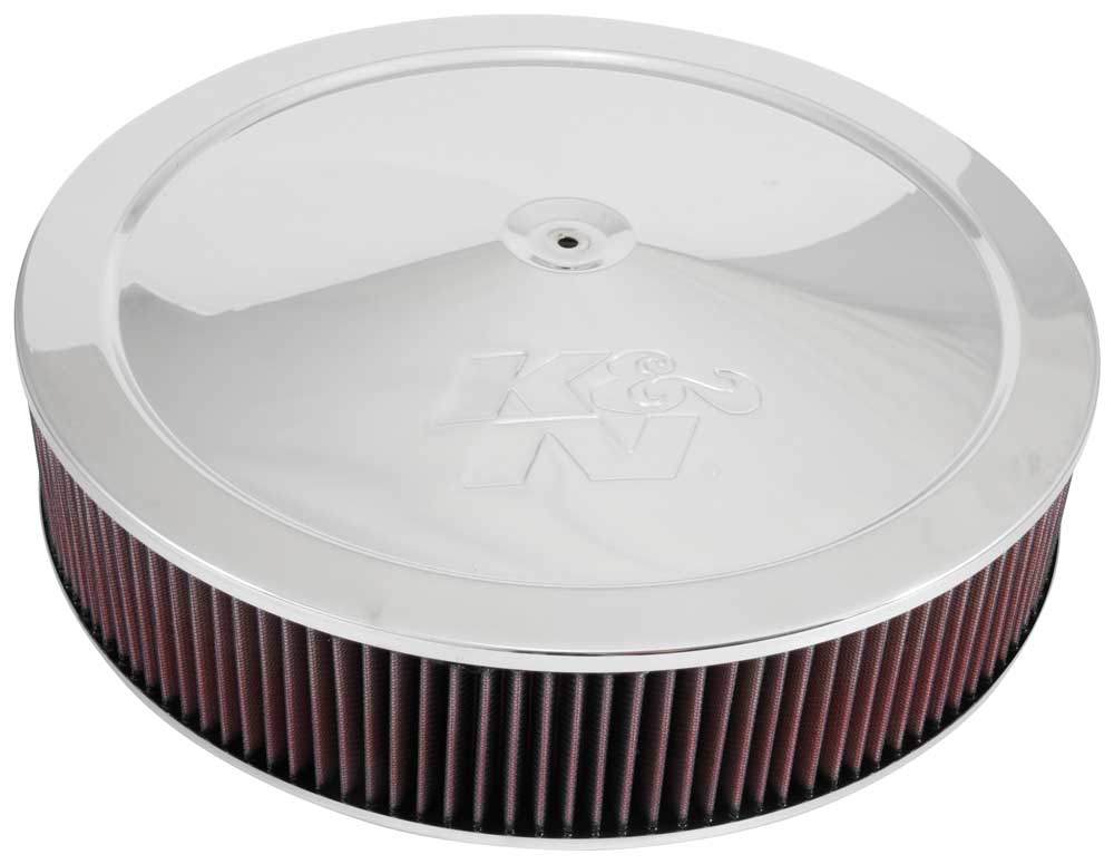 K&N 60-1640 Round Air Filter Assembly 7-5/16"FLANGE, 16"DIA, 3-1/4"H, 1"DROP BASE Photo-0 