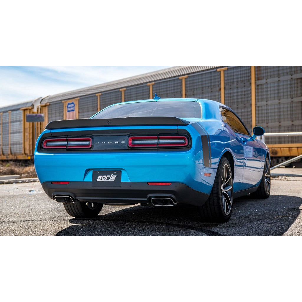 BORLA 140641 Cat Back Exhaust System, Challenger SRT®392 / Scat Pack V8-6.4L RWDWith the system MDS, Tip №44, 2015-16, sound ATAK Photo-1 