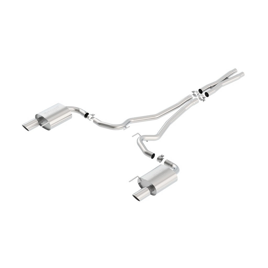 BORLA 140590 Cat Back Exhaust System, Mustang GT V8-5.0L, Tip №36, 2015-16, sound S-Type Photo-0 